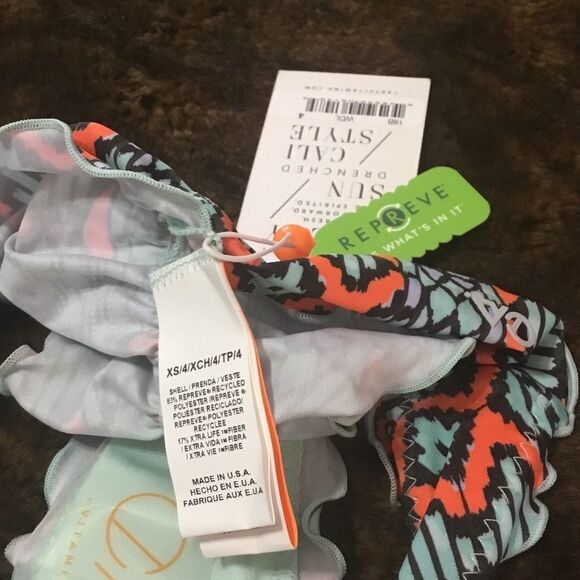 Vitamin A‎ Rio Ruffle Scoop Bikini Bottom NWT - Picture 7 of 7